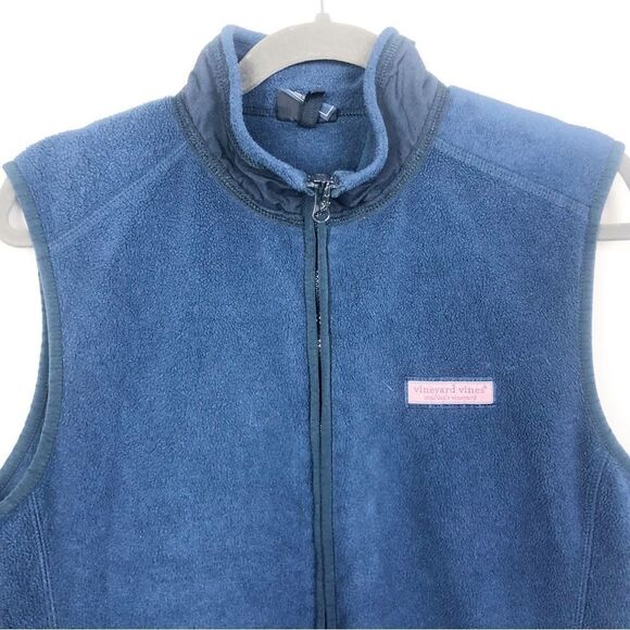 VINEYARD VINES | Navy Blue Full Zip Front Fleece Vest Men’s Size Small Unisex - Picture 4 of 11